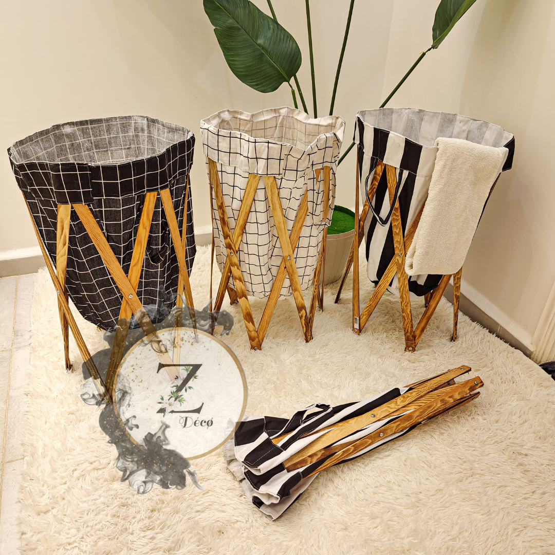 Panier a linge pliante