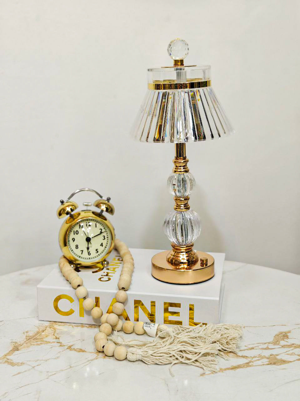 Veilleuse cristal rechargeable sans fil