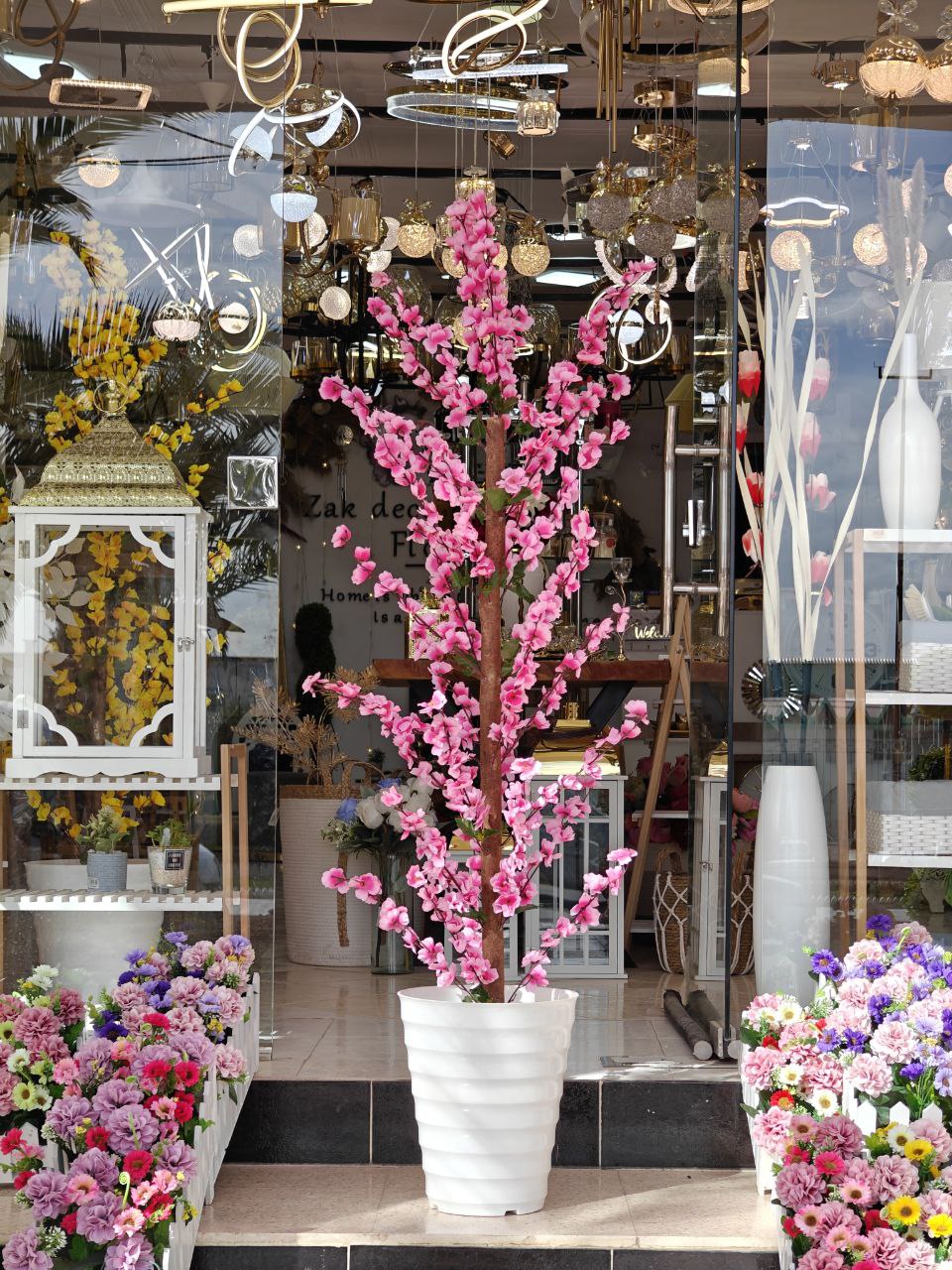Plante artificielle a fleurs 1.70 cm