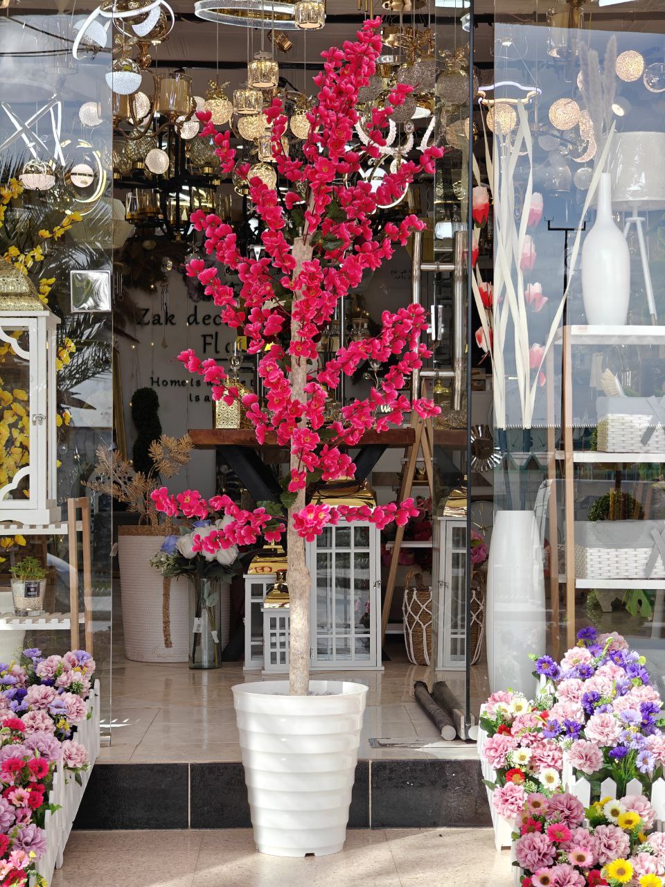 Plante artificielle a fleurs 1.70 cm