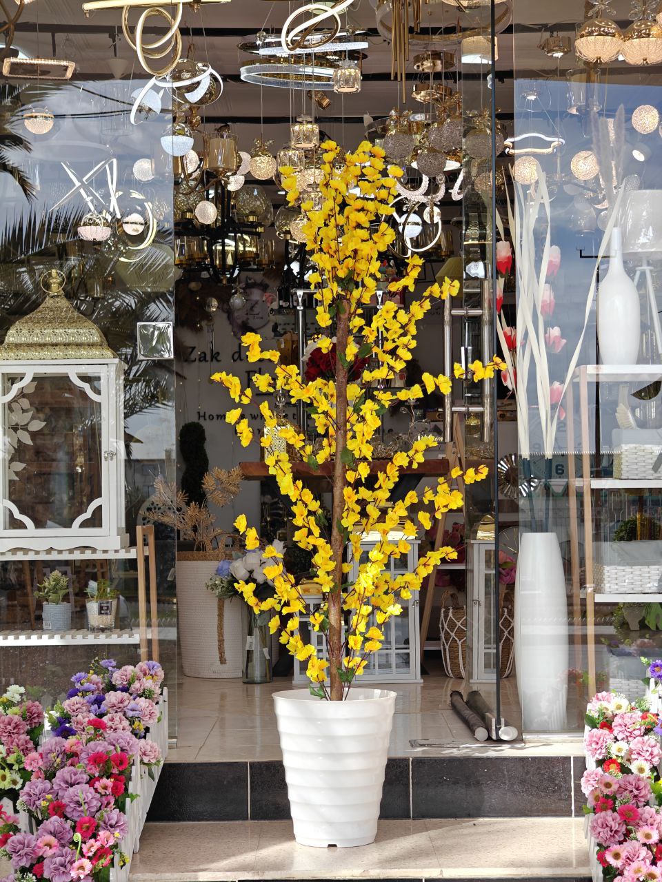 Plante artificielle a fleurs 1.70 cm