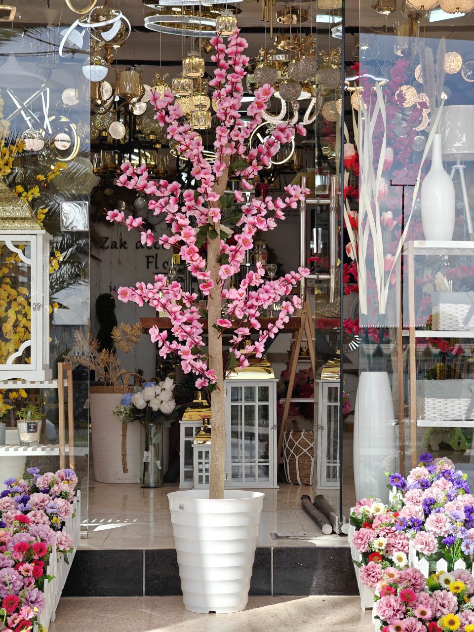 Plante artificielle a fleurs 1.70 cm