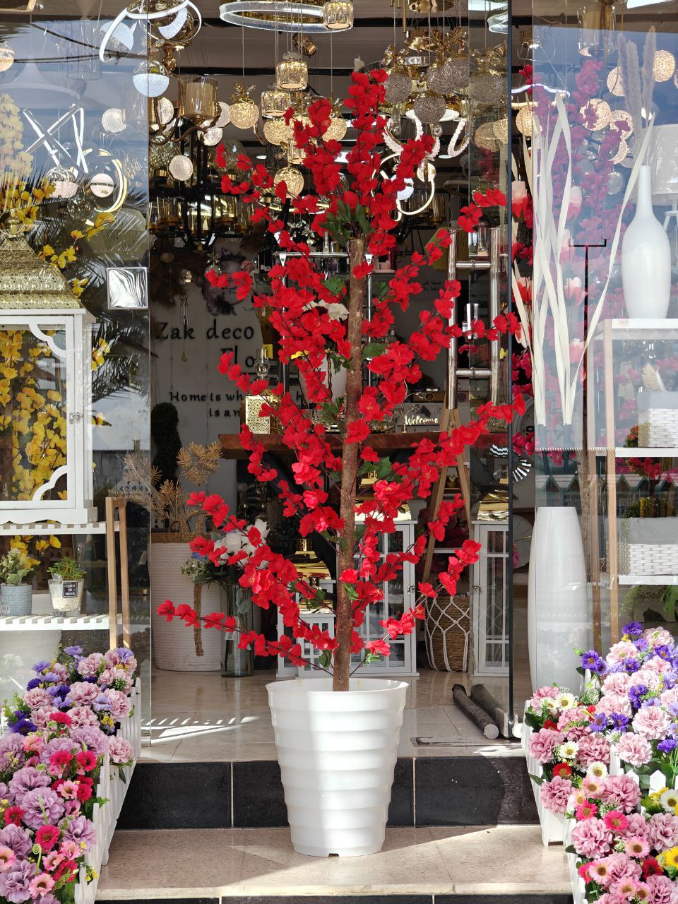Plante artificielle a fleurs 1.70 cm