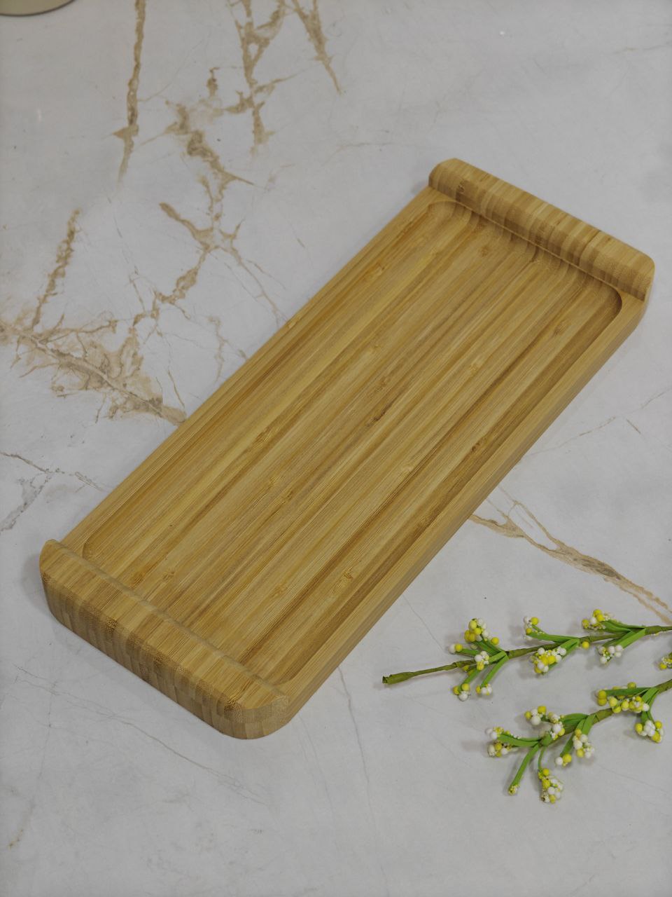Plateau rectangulaire en bambou nv032