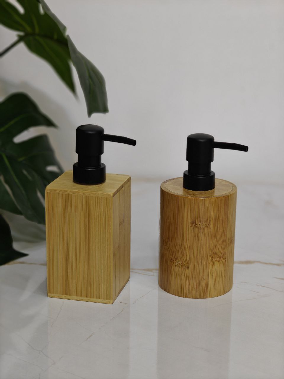 Porte savon liquide en bambou