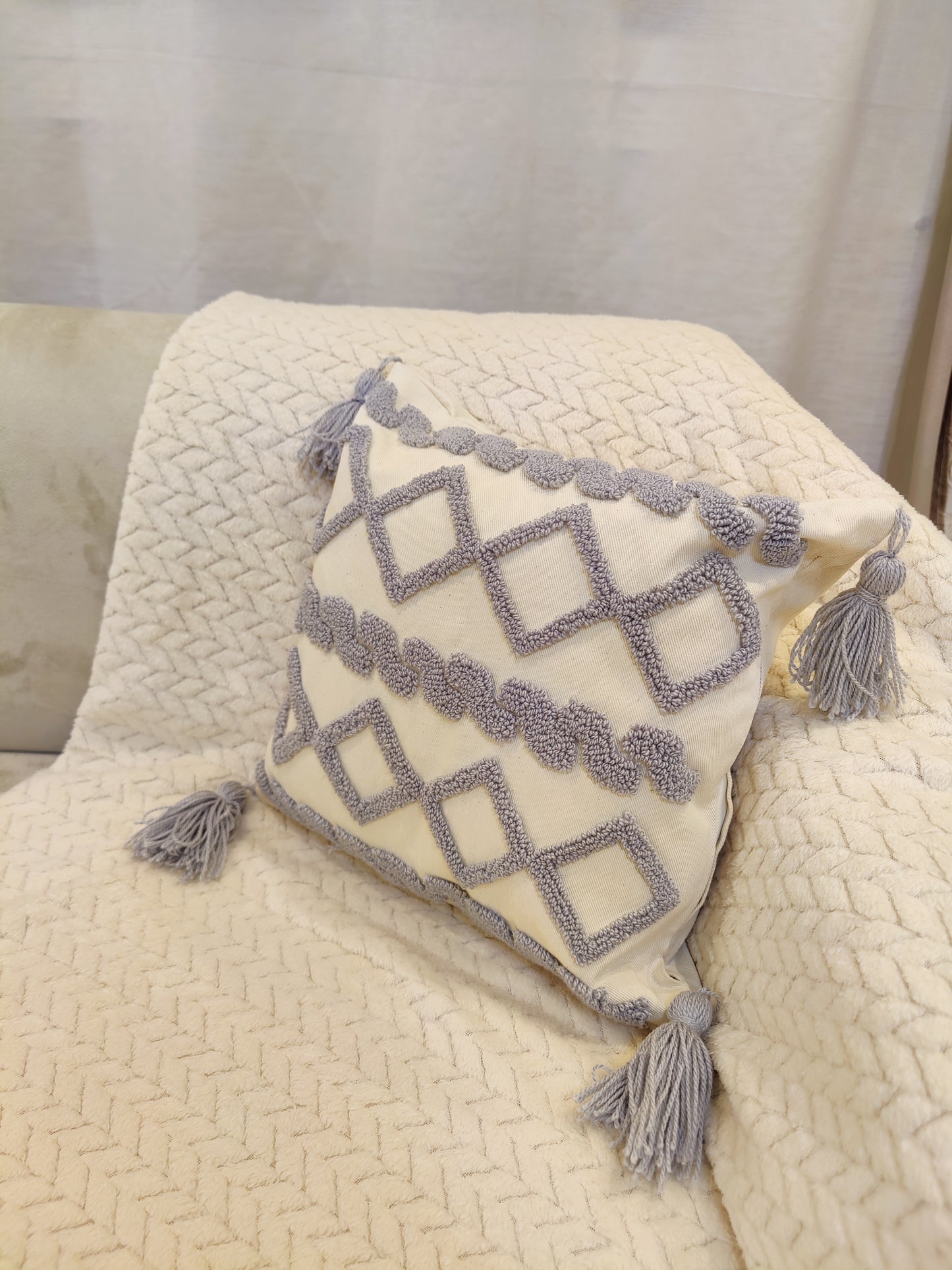 Coussin pic pic gris ( vide )