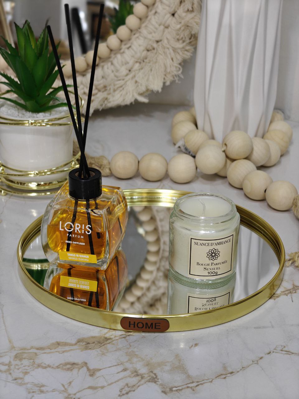 Plateau miroir rond smp