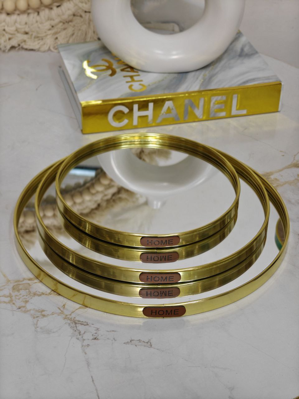 Plateau miroir rond smp