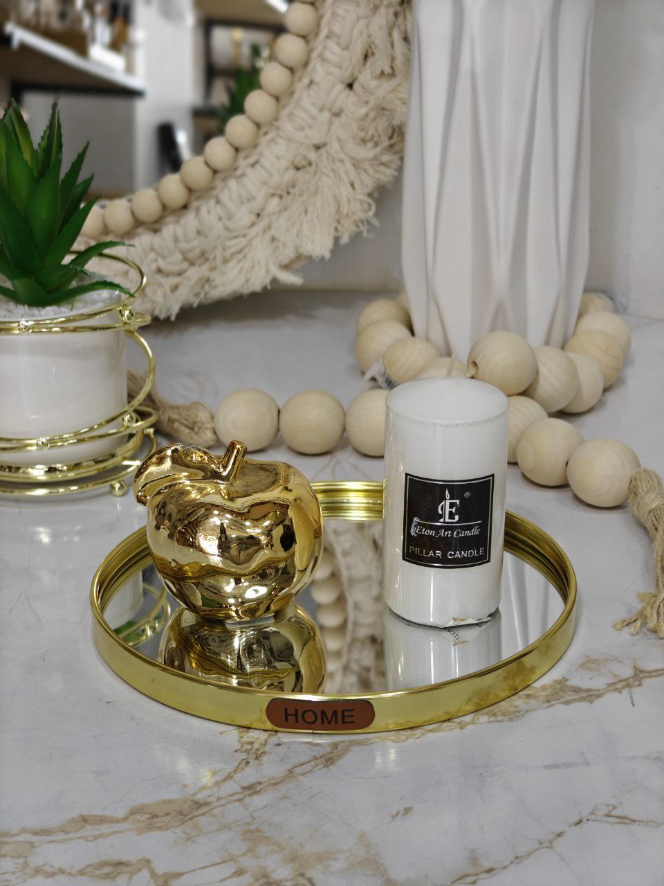 Plateau miroir rond smp
