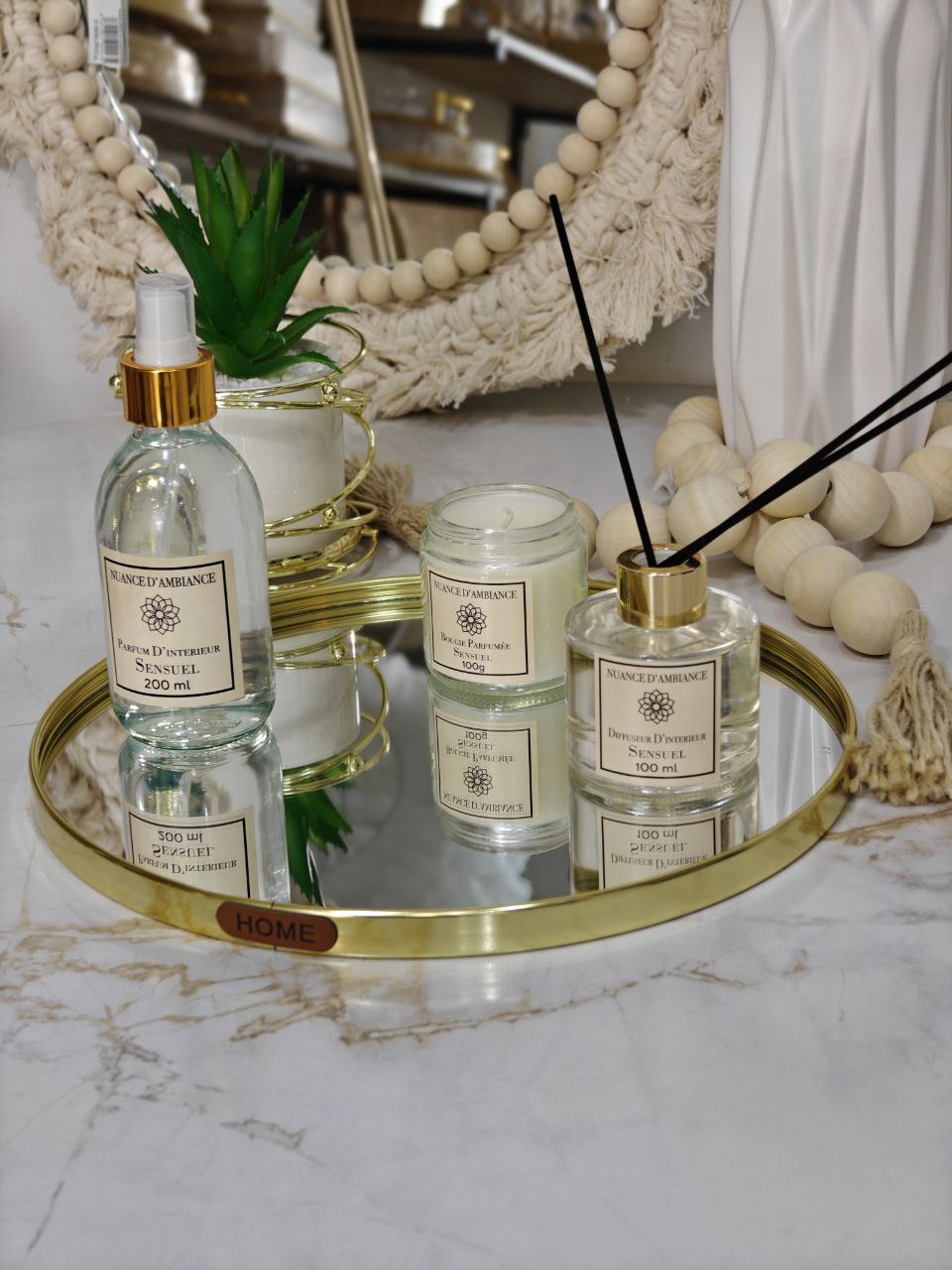 Plateau miroir rond smp
