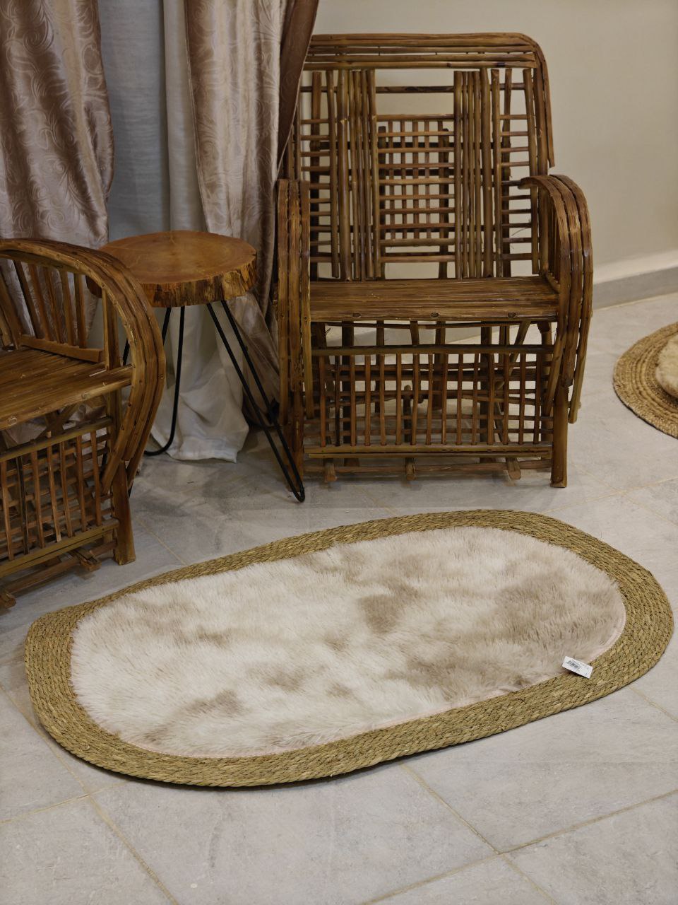 Tapis ovale 1 mètre