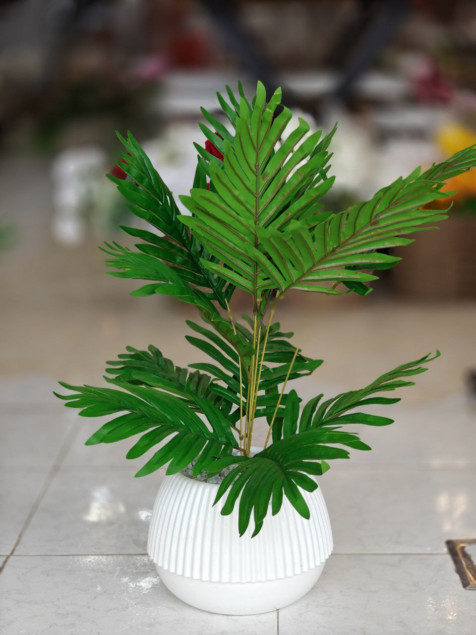 Plante artificielle pot blanc 60 cm