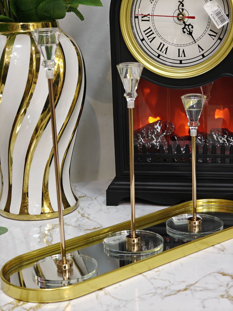 Porte bougie base cristal