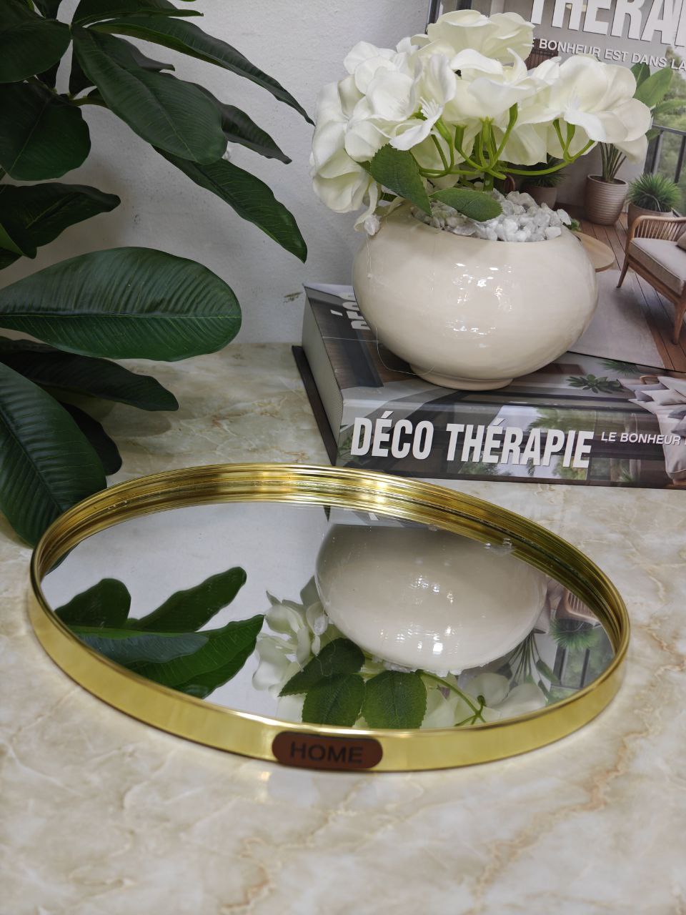 Plateau miroir rond smp