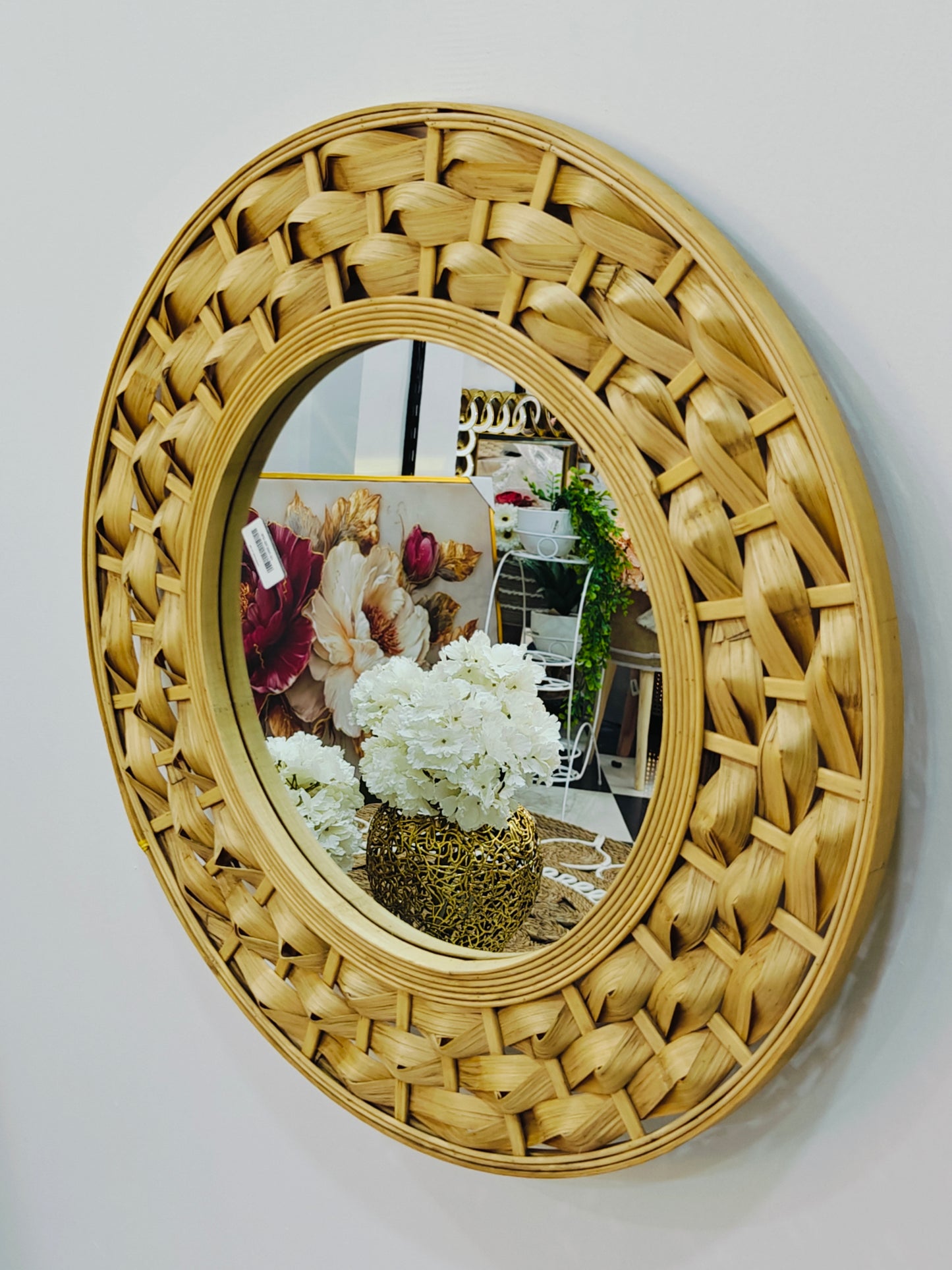 Miroir bambou 60 cm