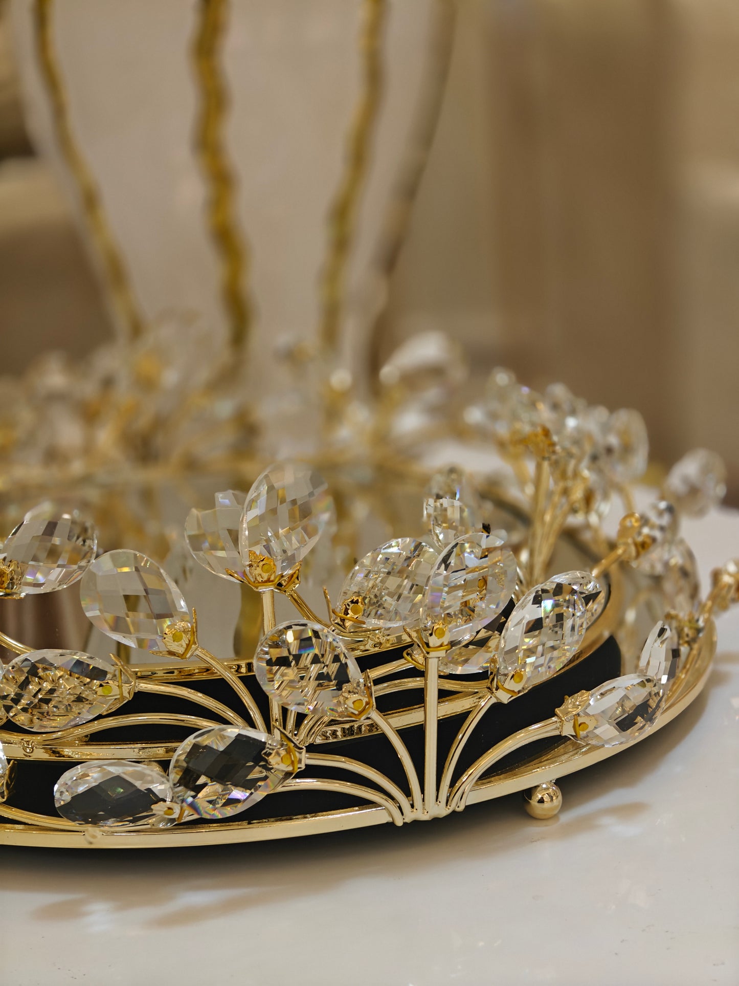 Plateaux miroir cristal ( plateau vide )