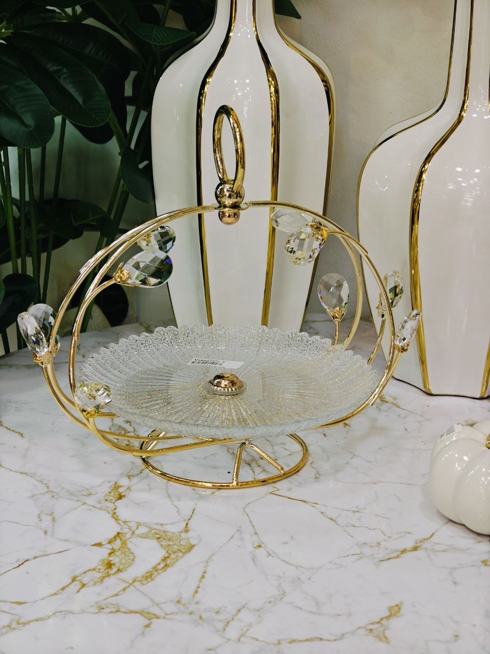 Porte gâteau en cristal