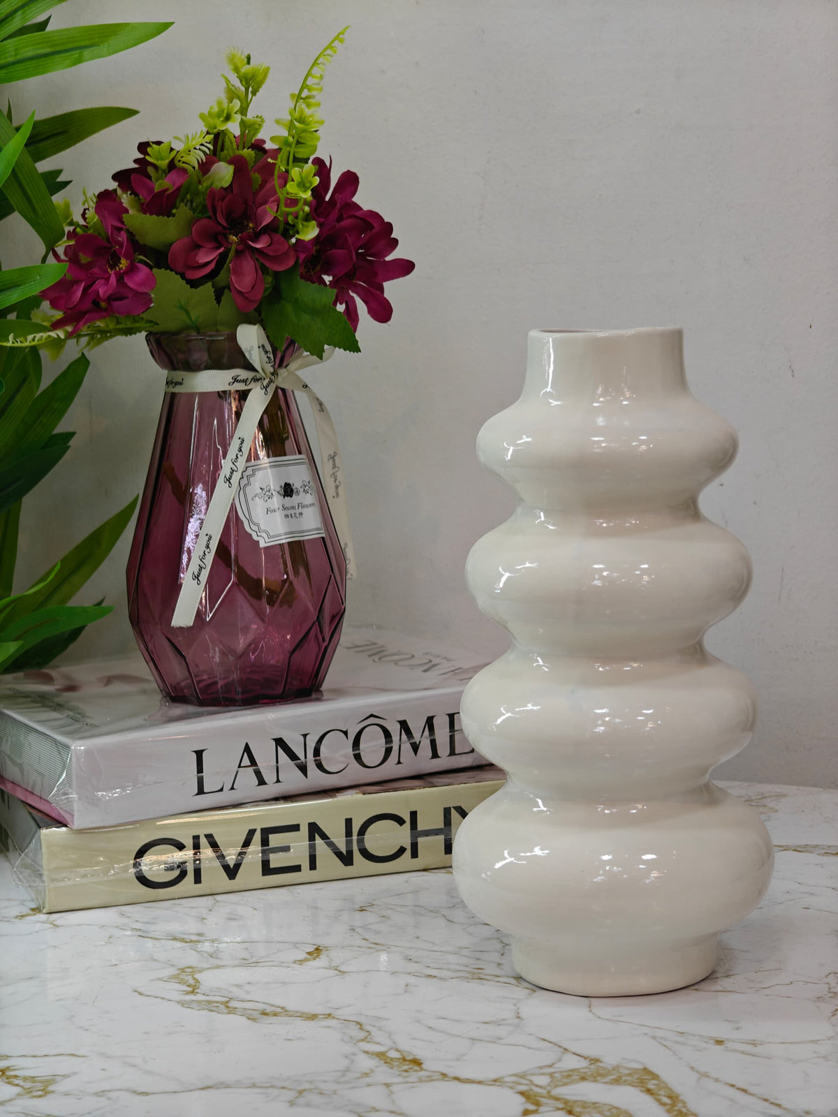 Vase céramique blanc