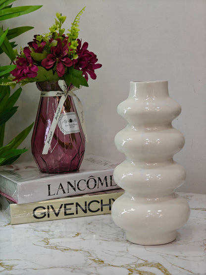 Vase céramique blanc