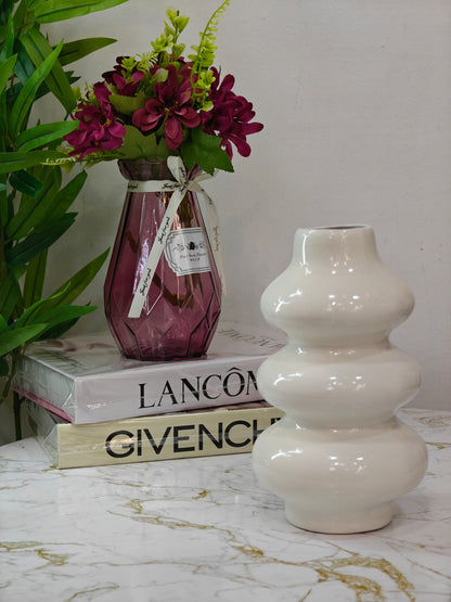 Vase céramique blanc