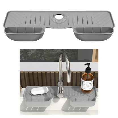 Tapis drainage en silicone gris