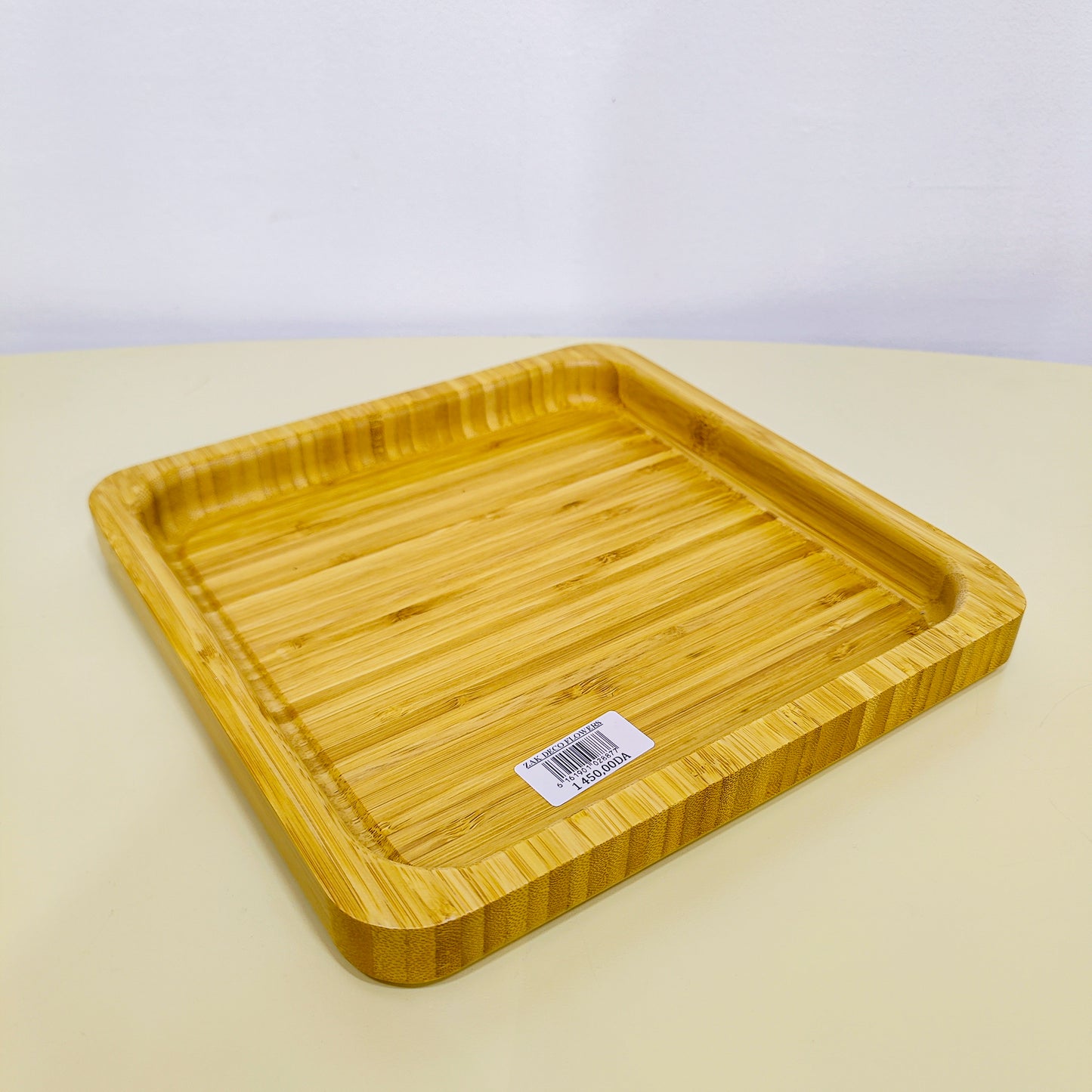 Plateau bambou caré