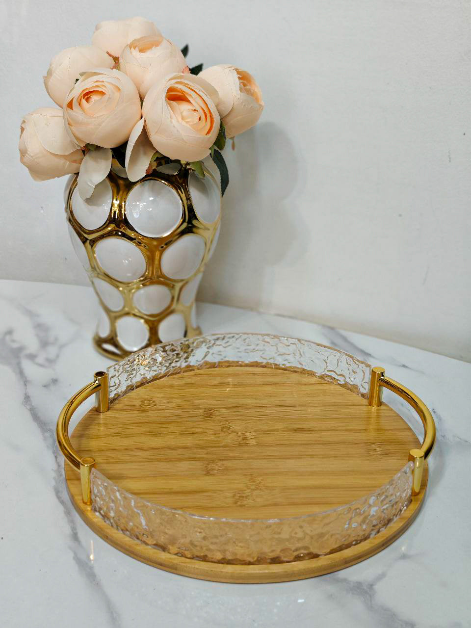 Plateau bambou cristal