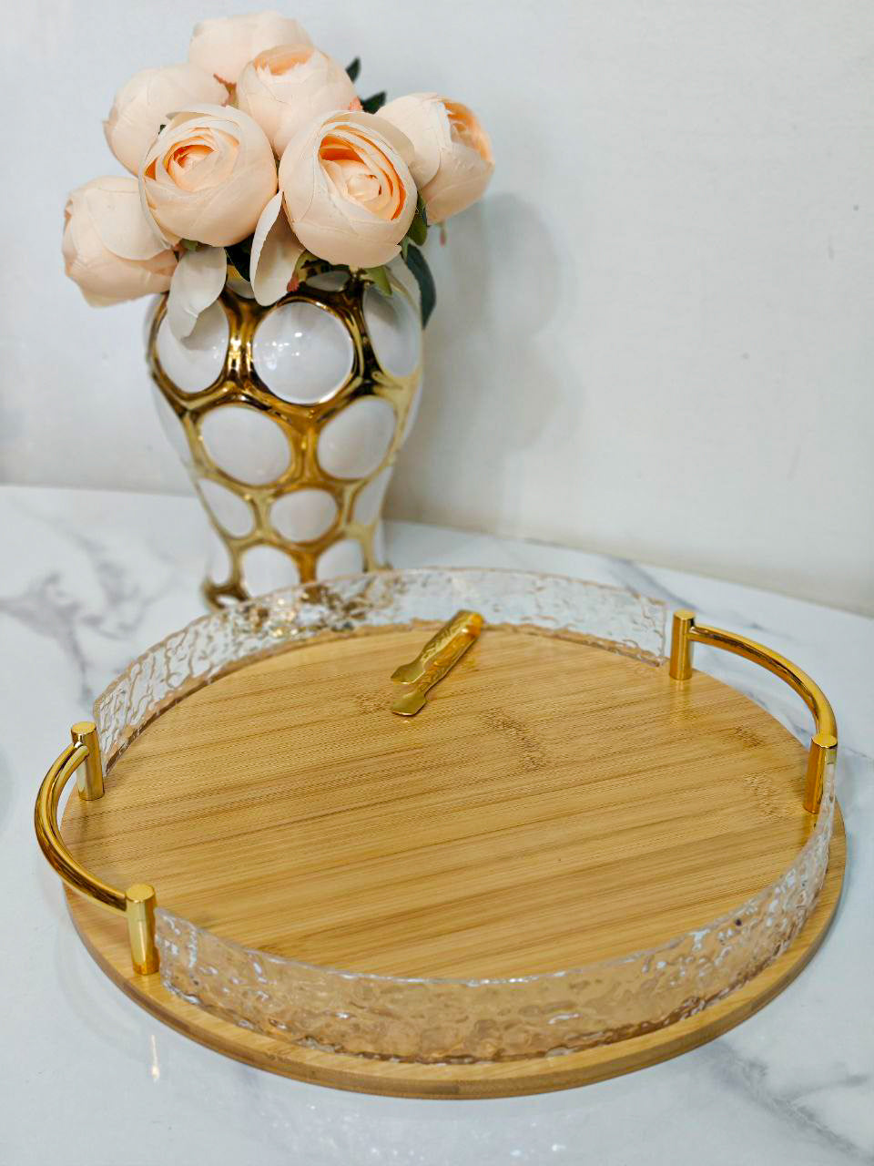Plateau bambou cristal