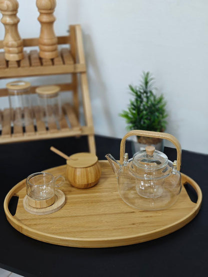 Plateau bambou ovale