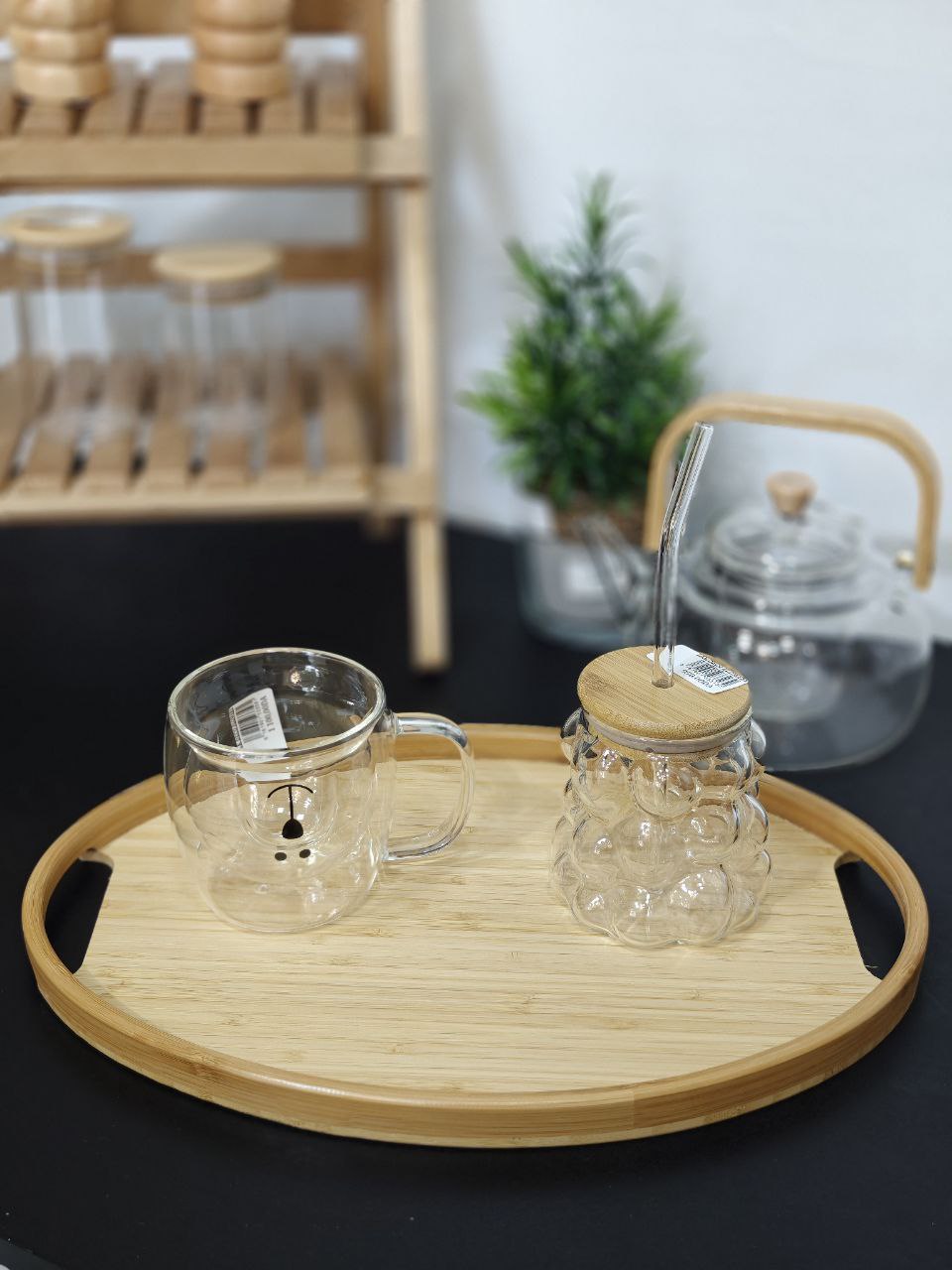 Plateau bambou ovale