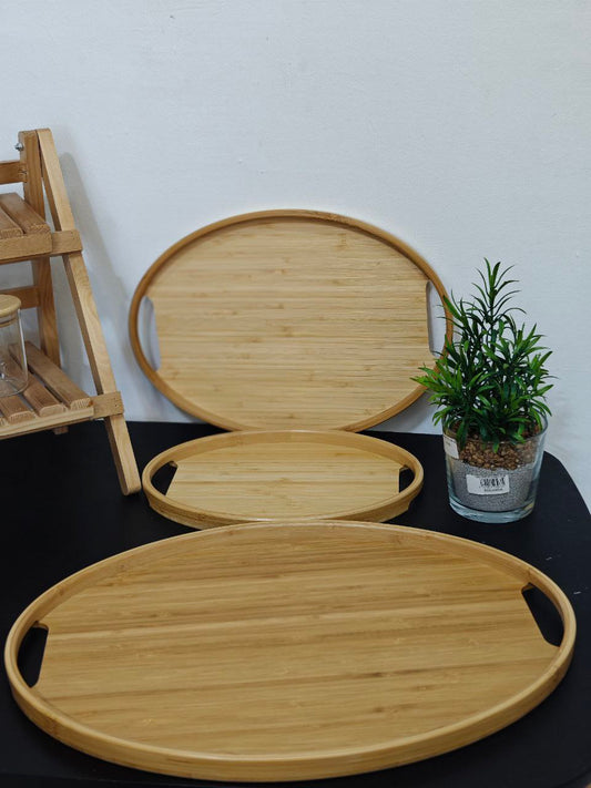 Plateau bambou ovale