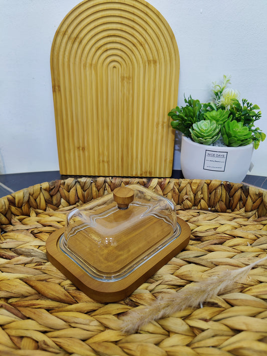 Porte beurre en verre