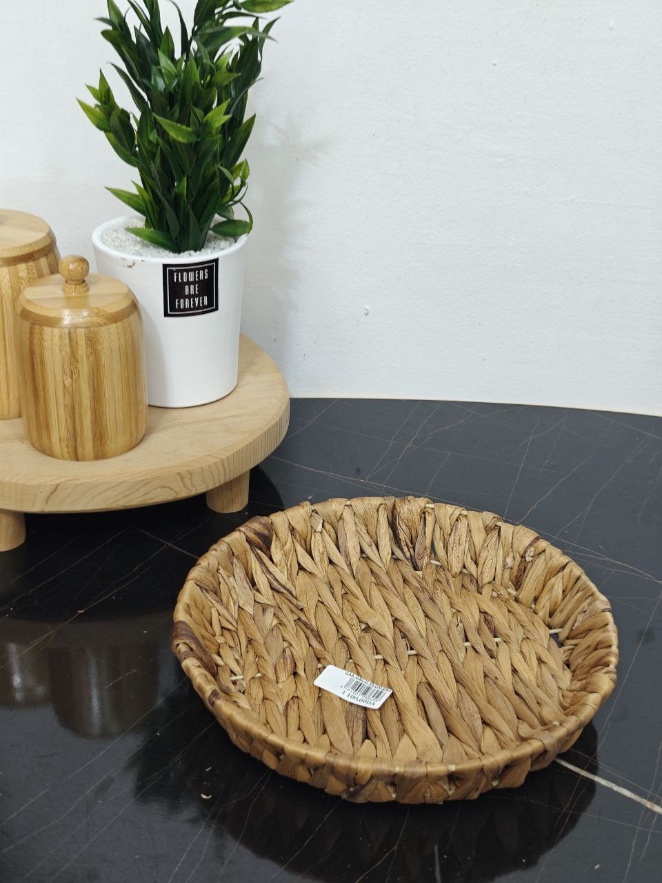 Plateau osier rond