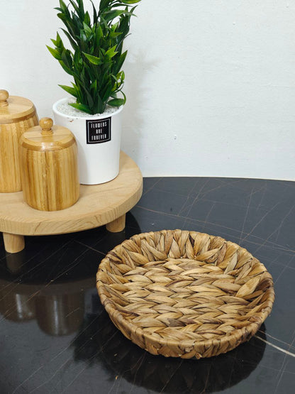 Plateau osier rond