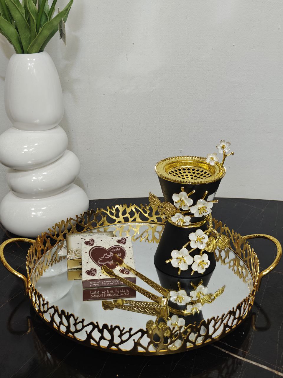 Bakhara métal a fleurs