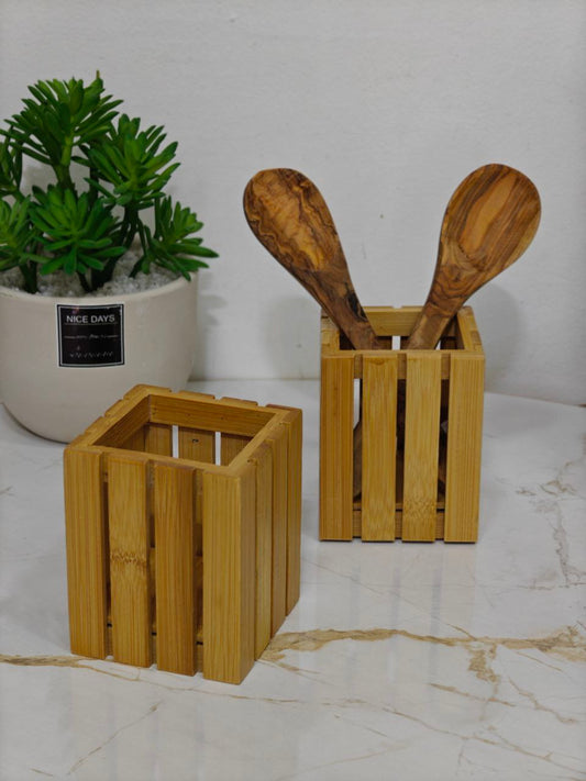 Porte louche en bambou