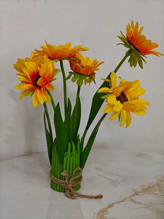 Bouquet fleurs orange
