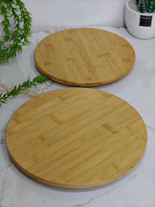 Plat rond bambou tourneu 360°