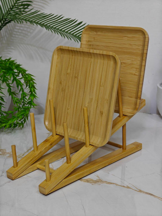 Porte assiette en bambou