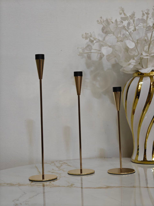 Porte bougie dore smp