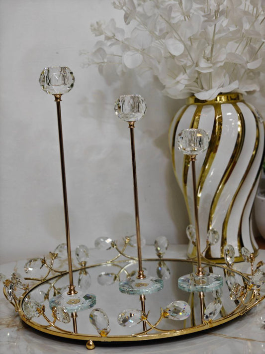 Porte bougie cristal
