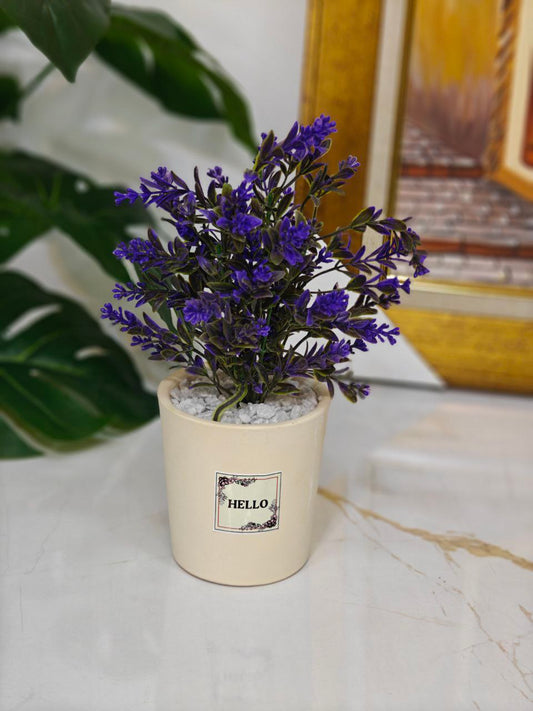 Plante artificielle beige