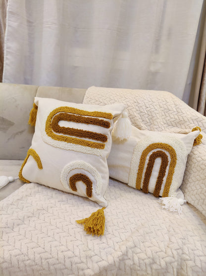 Coussin pic pic ( vide ) moutarde