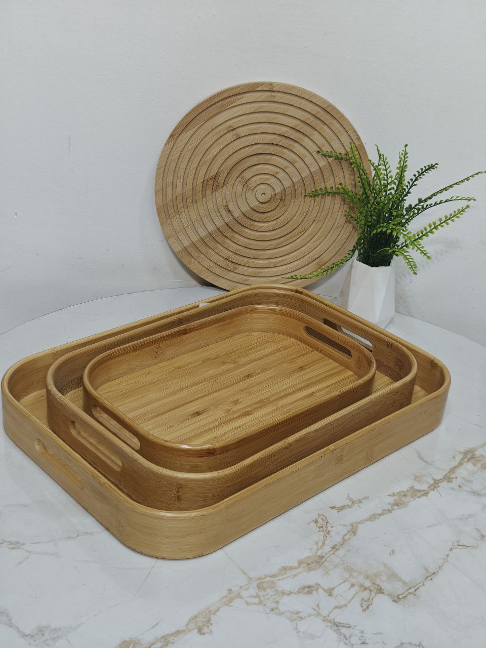 Plateau bambou rectangulaire 0123