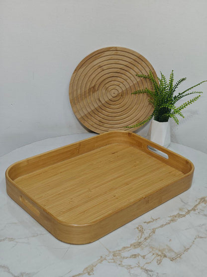 Plateau bambou rectangulaire 0123