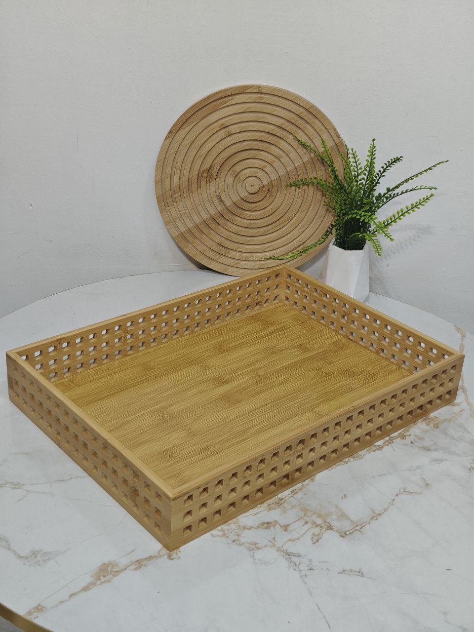 Plateau rec bambou grand série
