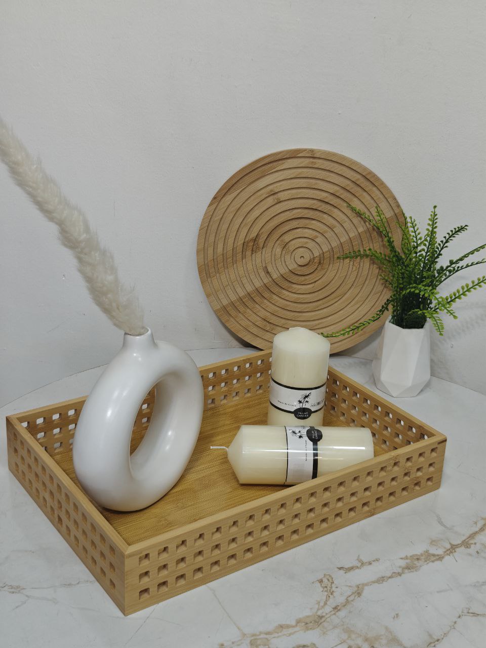 Plateau rec bambou grand série