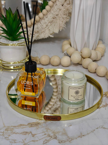 Plateau miroir rond smp