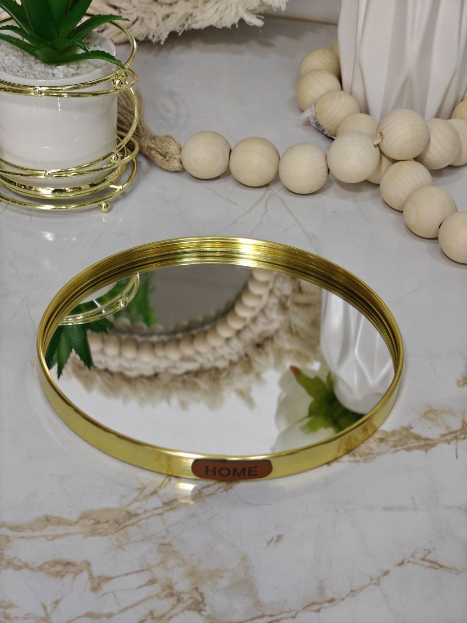 Plateau miroir rond smp