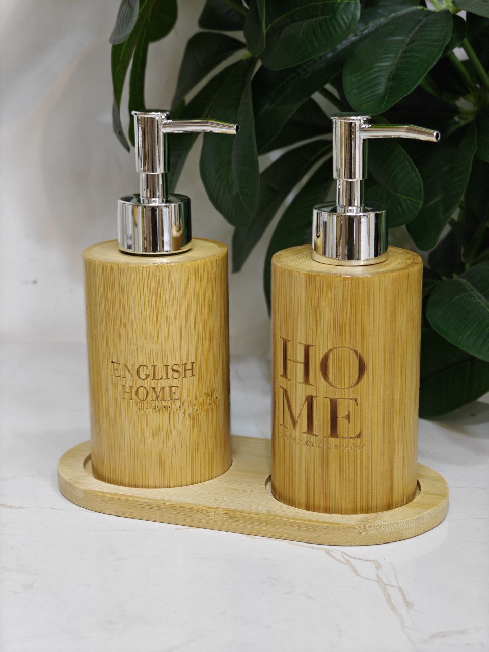 Porte savon liquide bambou